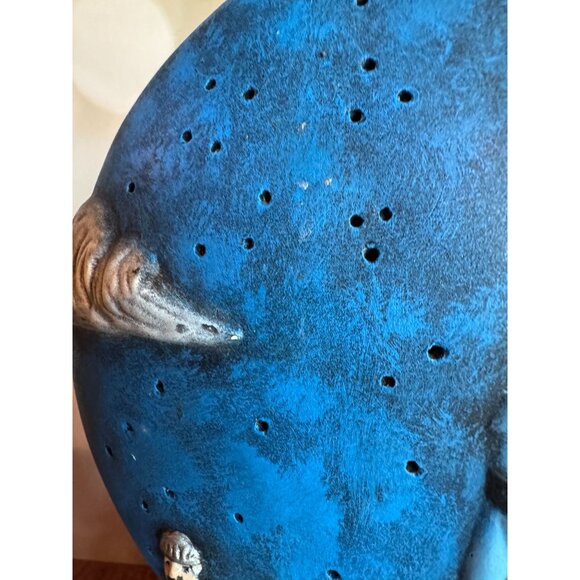 🍼 Vintage Blue Humpty Dumpty Nursery Lamp – Hand-Painted Ceramic 🍼 - Picture 15 of 16